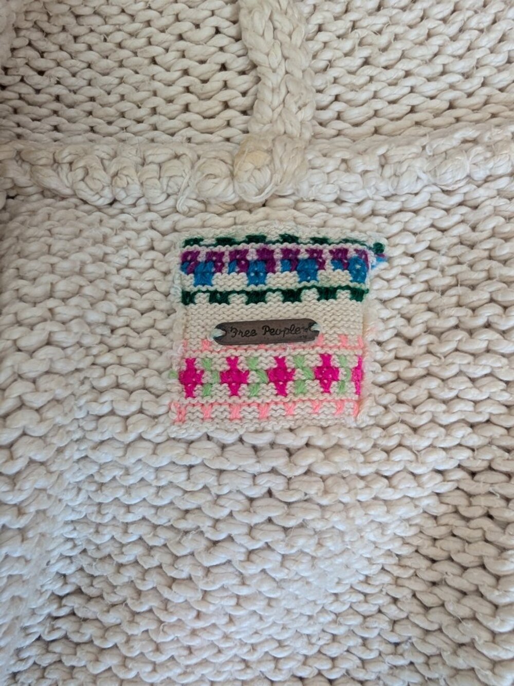 free people colorful crop knit cardigan ASO miley stewart hannah montana (small) - Picture 8 of 9